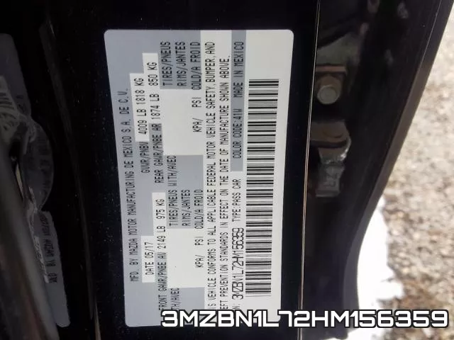 3MZBN1L72HM156359 фото 2