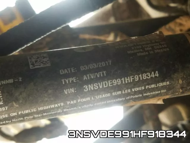 3NSVDE991HF918344 фото 2