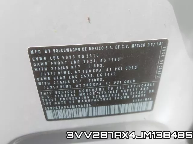 3VV2B7AX4JM138485 фото 2
