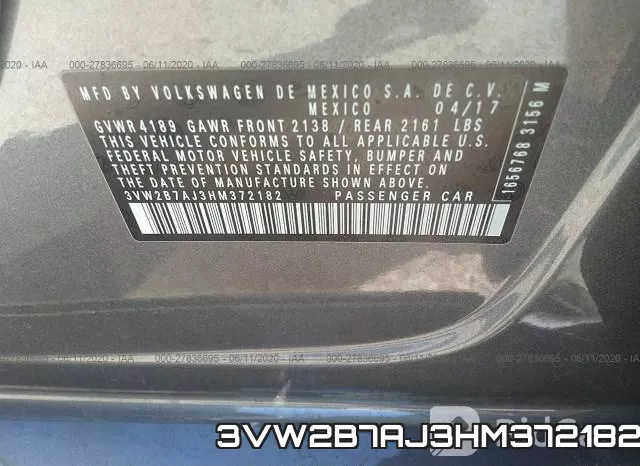 3VW2B7AJ3HM372182 фото 10