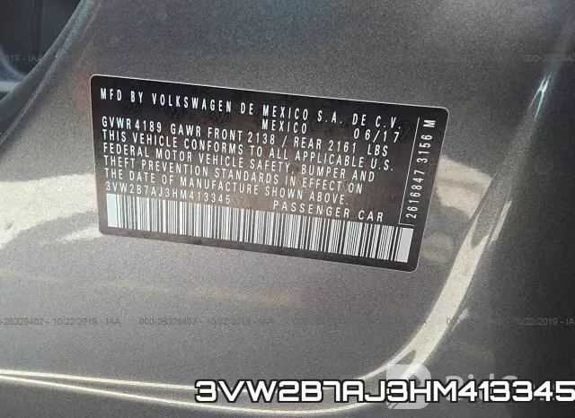 3VW2B7AJ3HM413345 фото 10