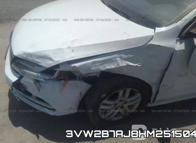 3VW2B7AJ8HM251504 фото 7