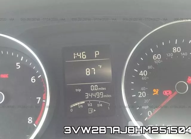 3VW2B7AJ8HM251504 фото 8