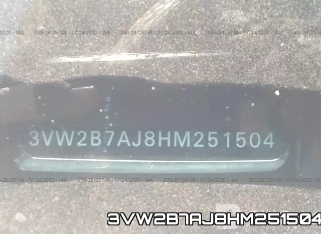 3VW2B7AJ8HM251504 фото 10
