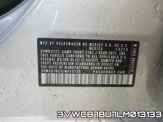 3VWCB7BU7LM013133 фото 2