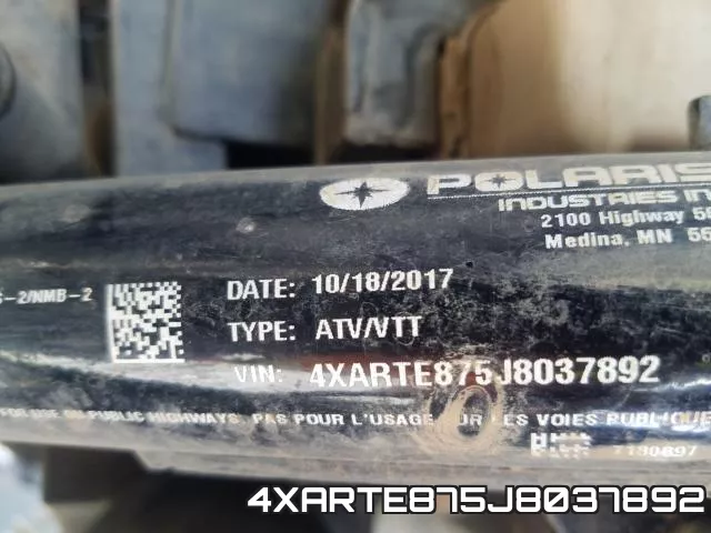 4XARTE875J8037892 фото 2