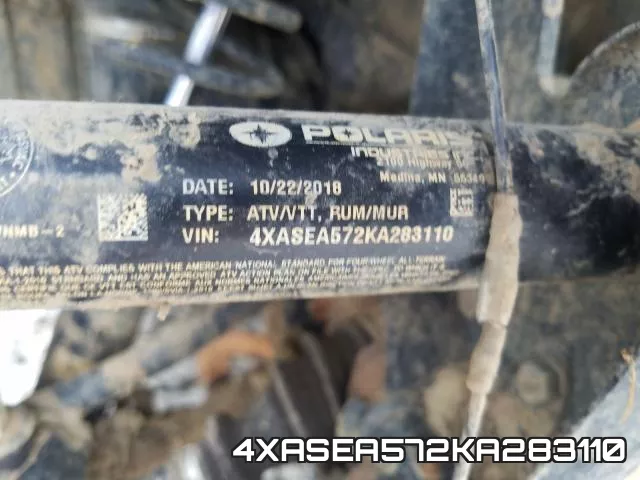 4XASEA572KA283110 фото 2