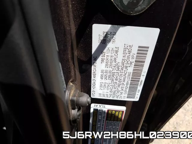 5J6RW2H86HL023900 фото 2