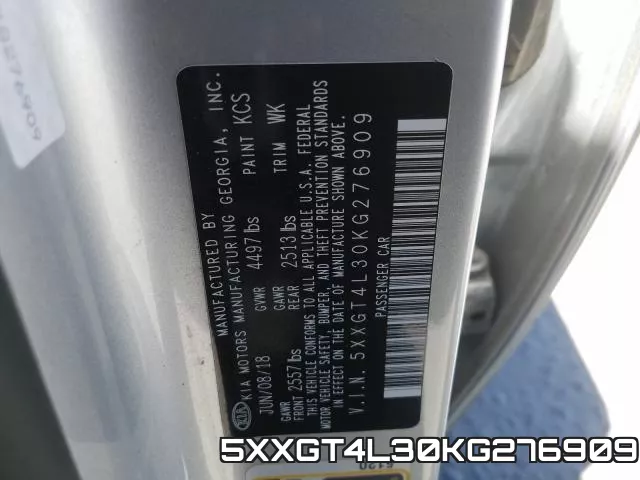 5XXGT4L30KG276909 фото 2