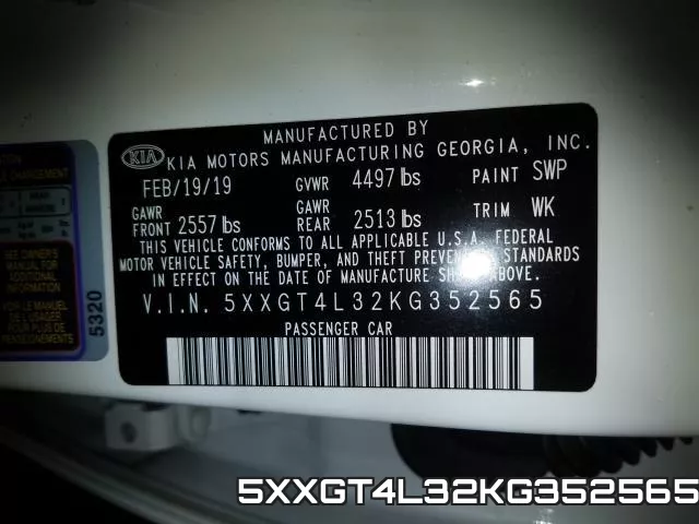 5XXGT4L32KG352565 фото 2