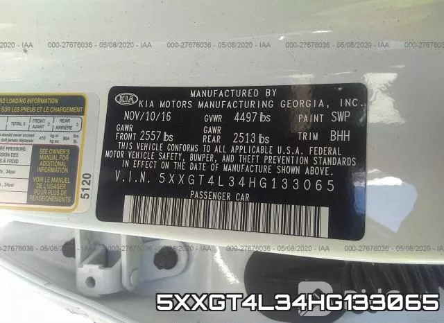 5XXGT4L34HG133065 фото 10