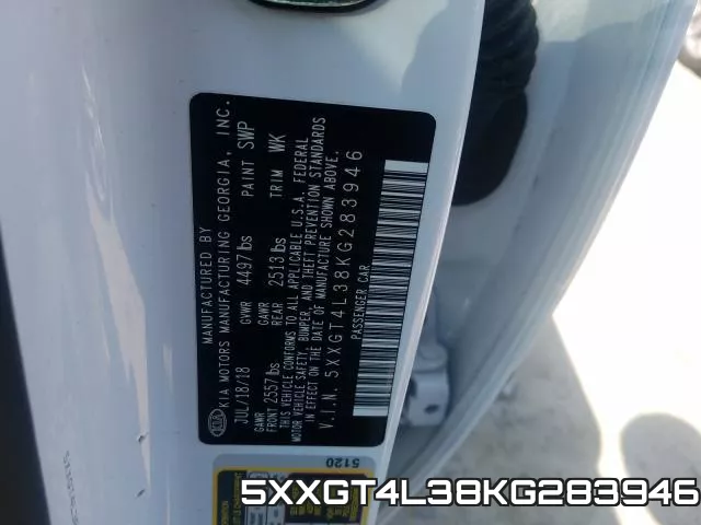 5XXGT4L38KG283946 фото 2