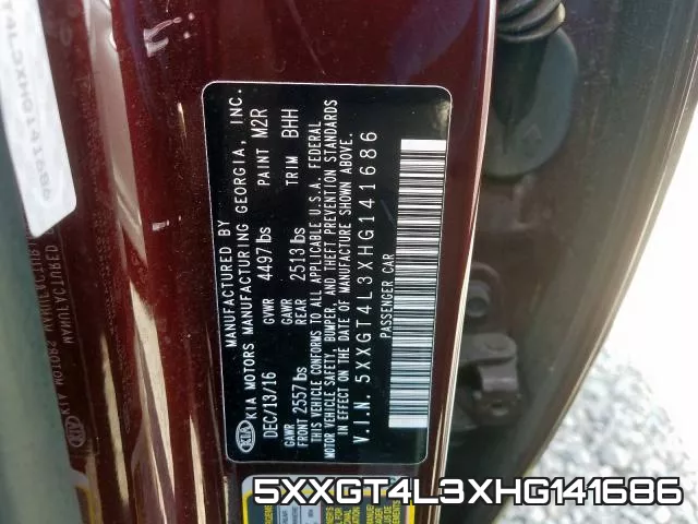 5XXGT4L3XHG141686 фото 2