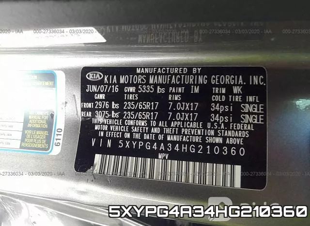 5XYPG4A34HG210360 фото 10