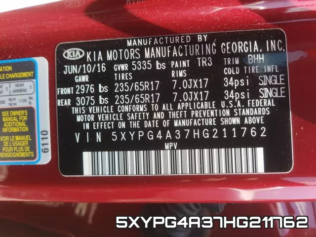 5XYPG4A37HG211762 фото 2