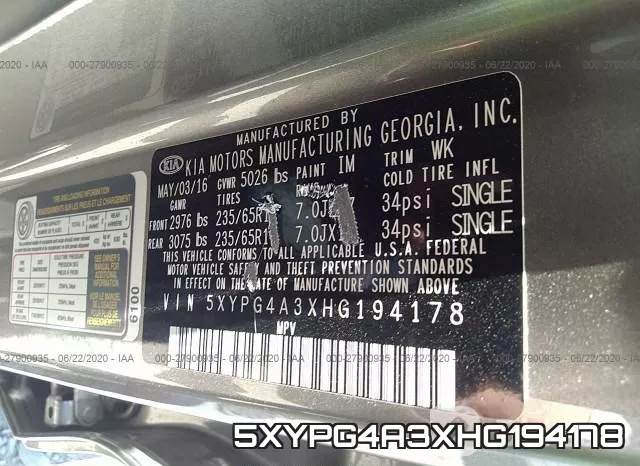 5XYPG4A3XHG194178 фото 10