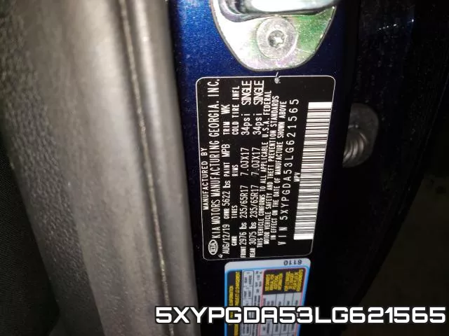 5XYPGDA53LG621565 фото 2