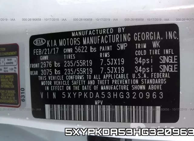 5XYPKDA53HG320963 фото 10