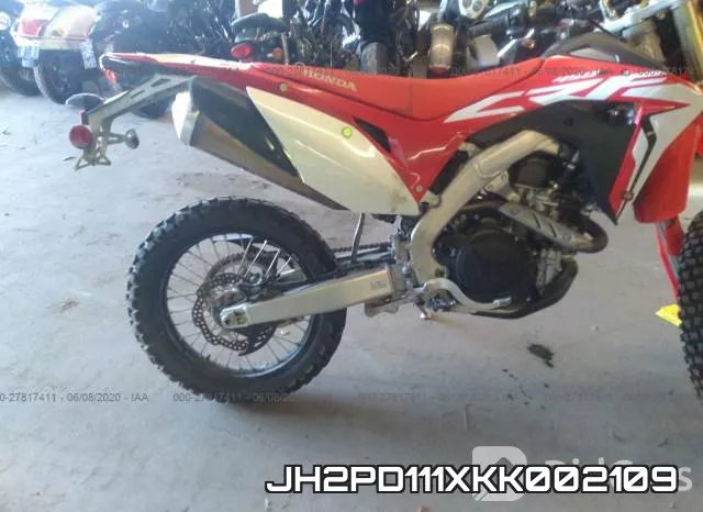 JH2PD111XKK002109 фото 9