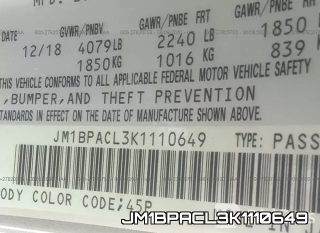 JM1BPACL3K1110649 фото 10