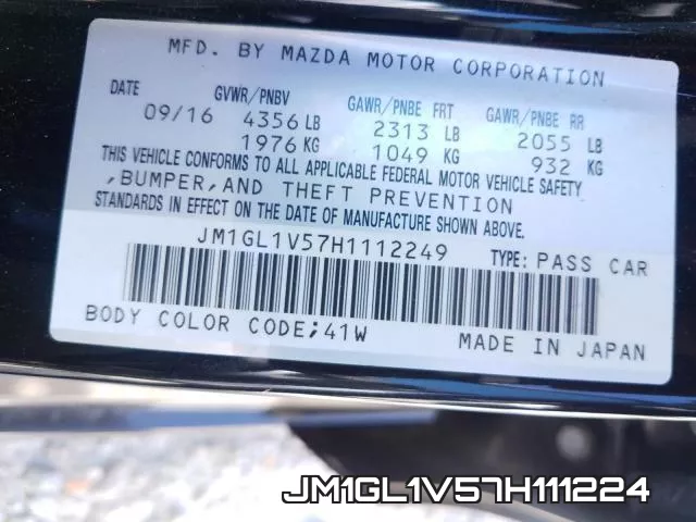 JM1GL1V57H111224 фото 2
