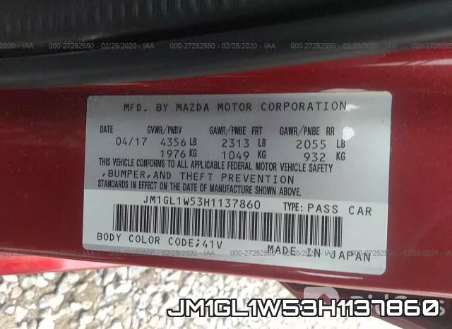 JM1GL1W53H1137860 фото 10