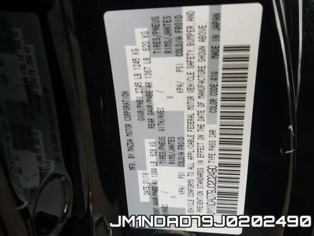 JM1NDAD79J0202490 фото 2