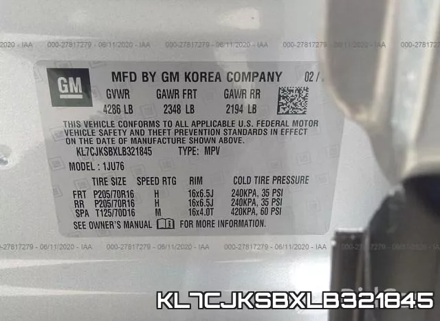 KL7CJKSBXLB321845 фото 10
