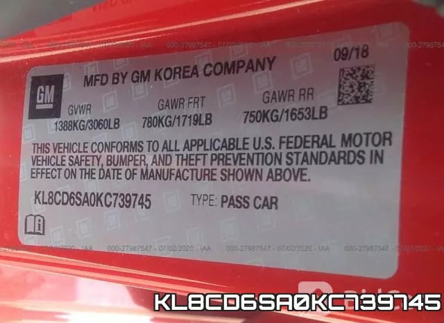 KL8CD6SA0KC739745 фото 10