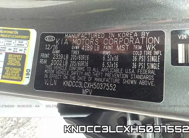 KNDCC3LCXH5037552 фото 10