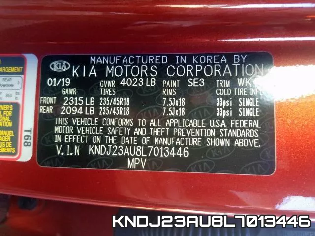 KNDJ23AU8L7013446 фото 2