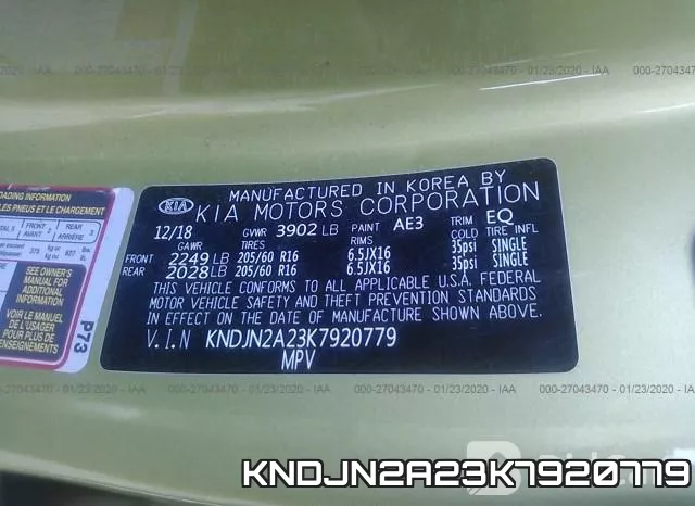 KNDJN2A23K7920779 фото 10