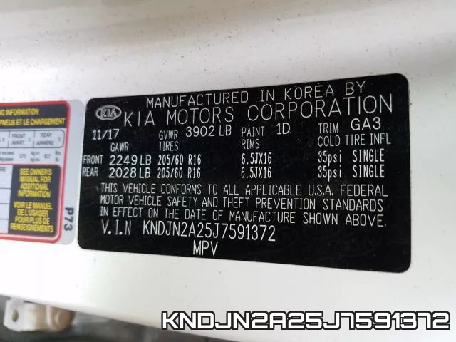 KNDJN2A25J7591372 фото 2