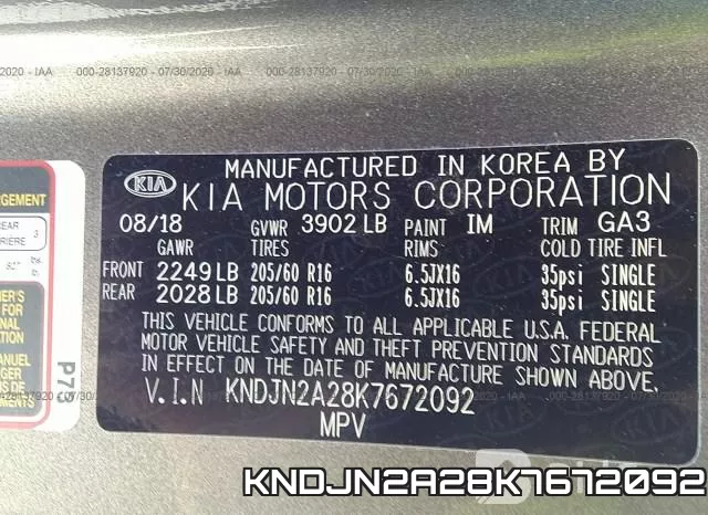 KNDJN2A28K7672092 фото 10