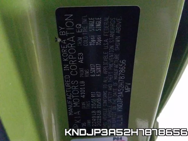 KNDJP3A52H7878656 фото 2