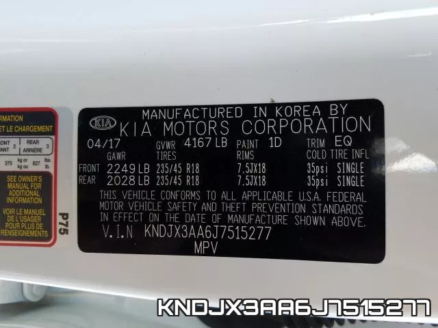 KNDJX3AA6J7515277 фото 2