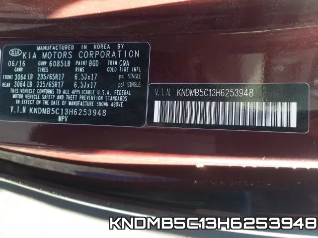 KNDMB5C13H6253948 фото 2