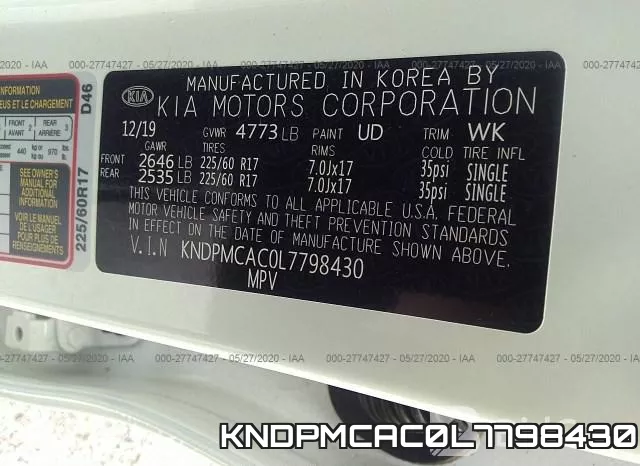 KNDPMCAC0L7798430 фото 10