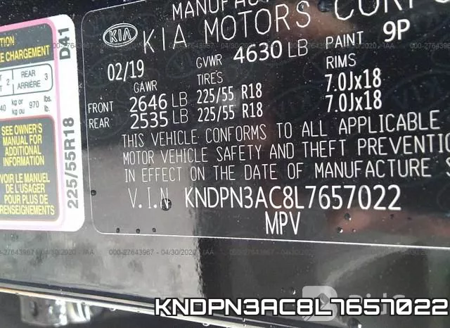 KNDPN3AC8L7657022 фото 10