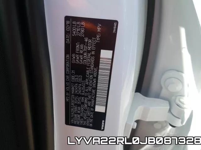 LYVA22RL0JB087328 фото 2