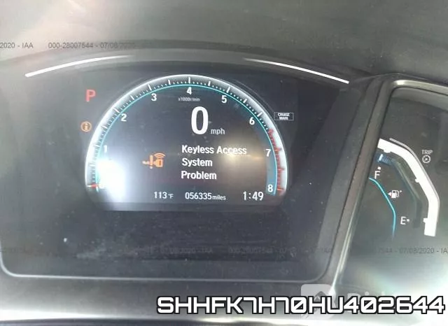 SHHFK7H70HU402644 фото 8