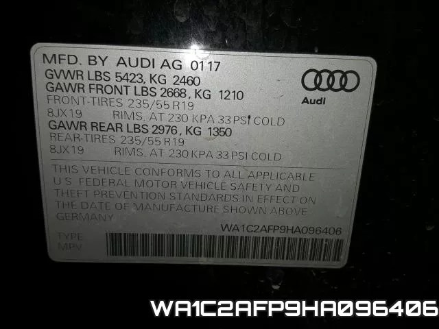 WA1C2AFP9HA096406 фото 2