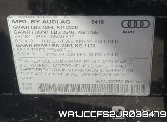 WA1JCCFS2JR033479 фото 10