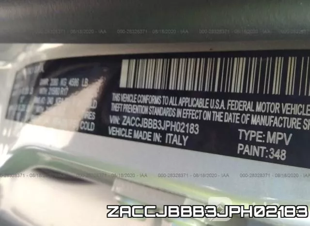 ZACCJBBB3JPH02183 фото 10
