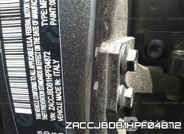 ZACCJBDB1HPF04872 фото 10