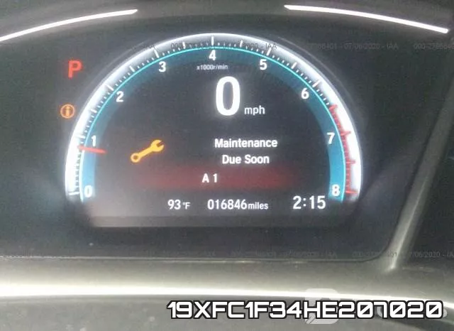 19XFC1F34HE207020 фото 8