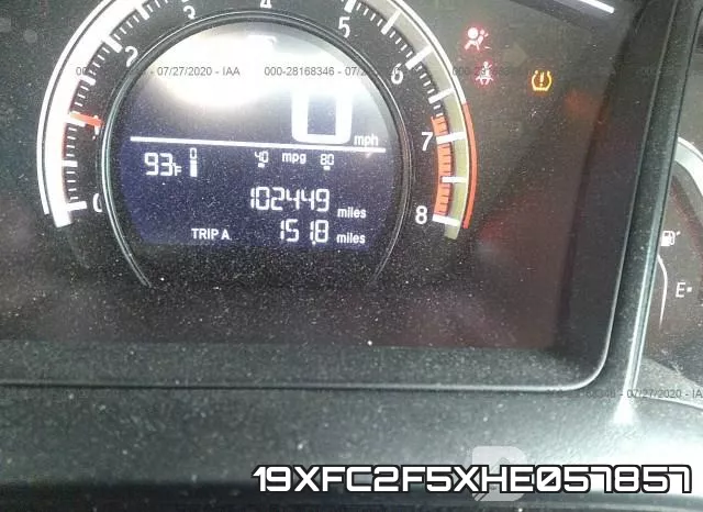 19XFC2F5XHE057857 фото 8