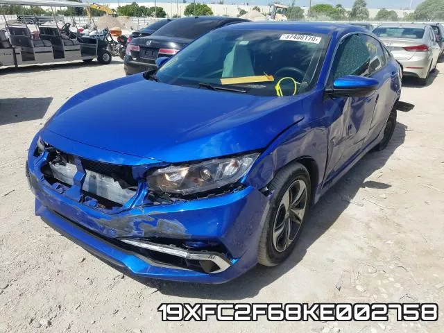 19XFC2F68KE002758 фото 3