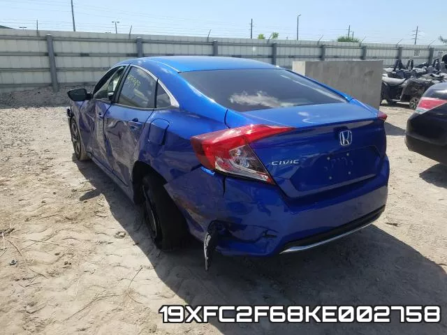 19XFC2F68KE002758 фото 4