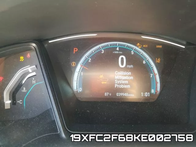 19XFC2F68KE002758 фото 9